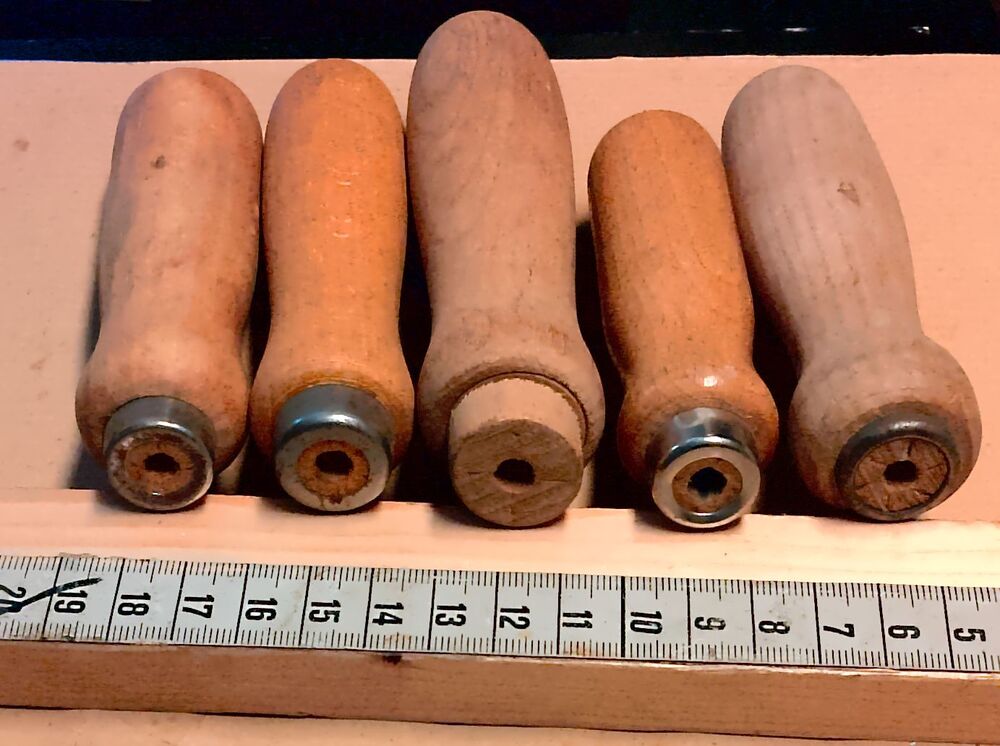 5 Feilenhefte Ø 28 - 36 mm Holz