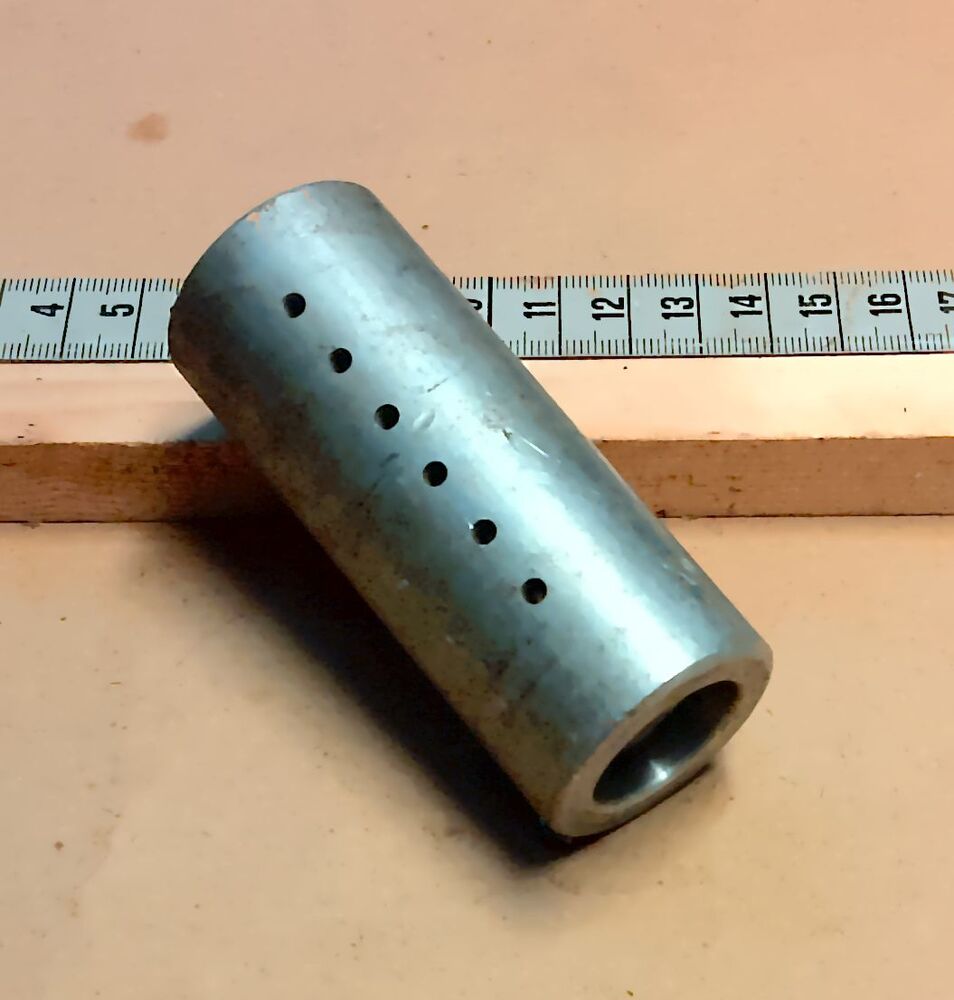 Aluminium Hülse Ø 35 x 85 mm mit seitlichen Bohrungen