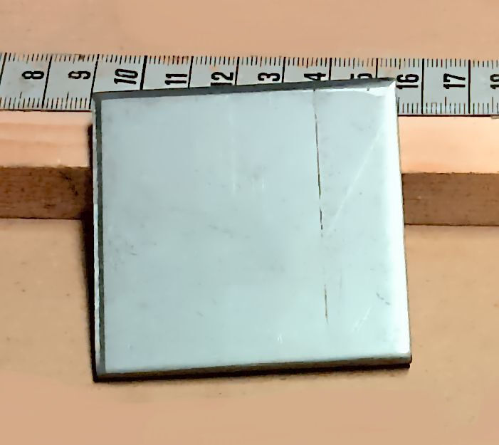 Edelstahl Quadrat 62 x 62 x 5 mm
