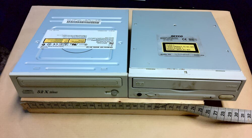 2 CD Laufwerke Setco CDR-A41 & CD-Master 52E SH-152