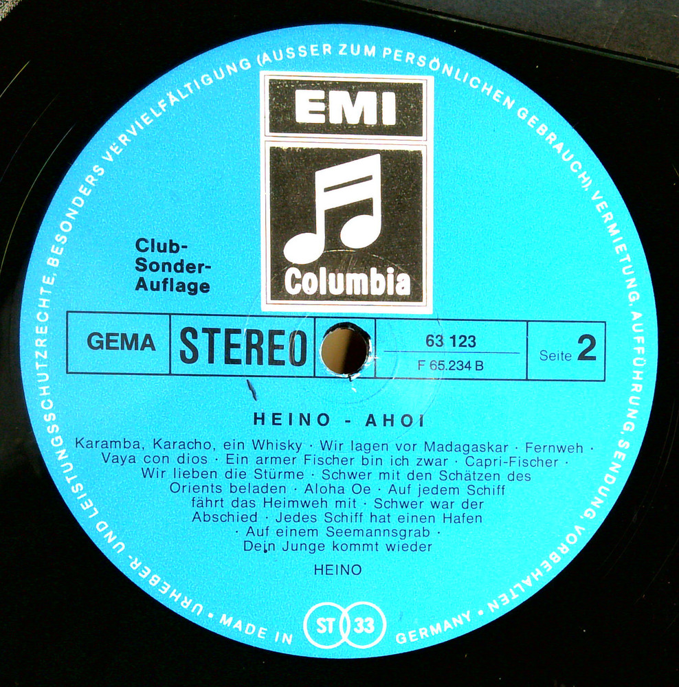 Heino - Ahoi! - 28 Seemannslieder - Vinyl