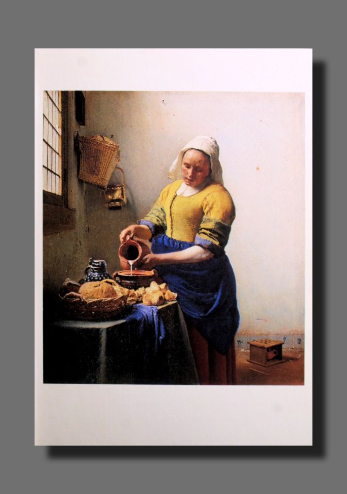 Jan Vermeer - Dienstmagd mit Milchkrug - Postkarte