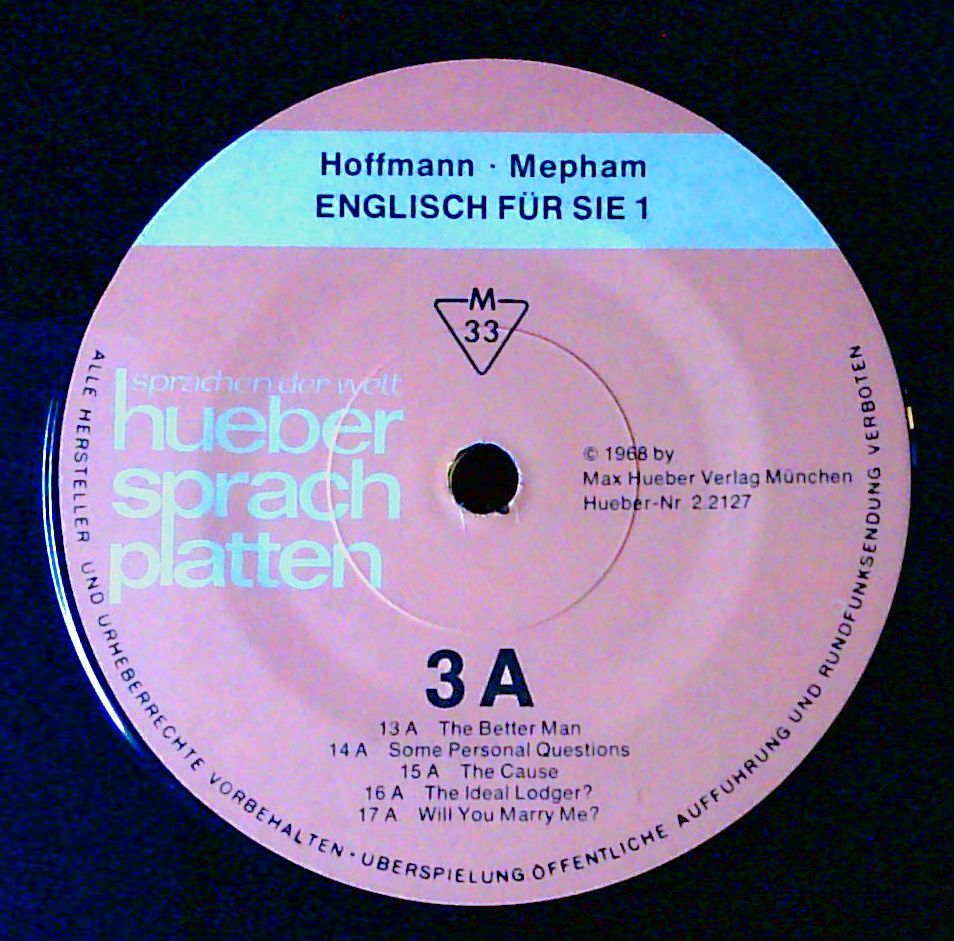 Hoffmann Mepham - Englisch für Sie 1 - Vinyl