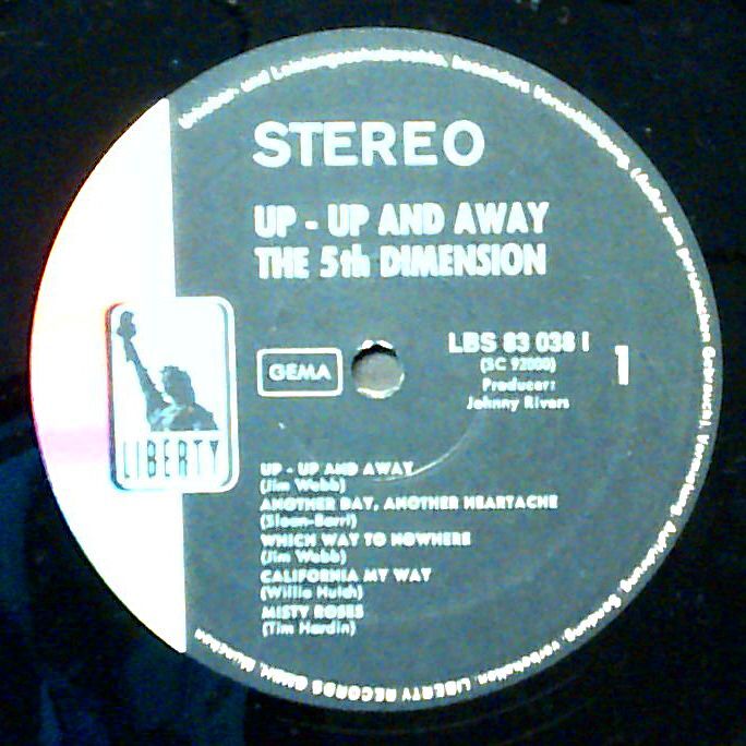 The 5th Dimension - Up - Up And Away Nur Platte, kein Cover - Vinyl