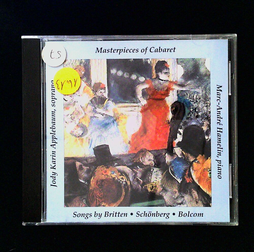 Marc-Andre Hamelin & Jody Karin Applebaum - Masterpieces of Cabaret - CD