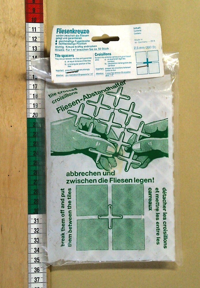 390 Fliesenkreuze Kunststoff weiß