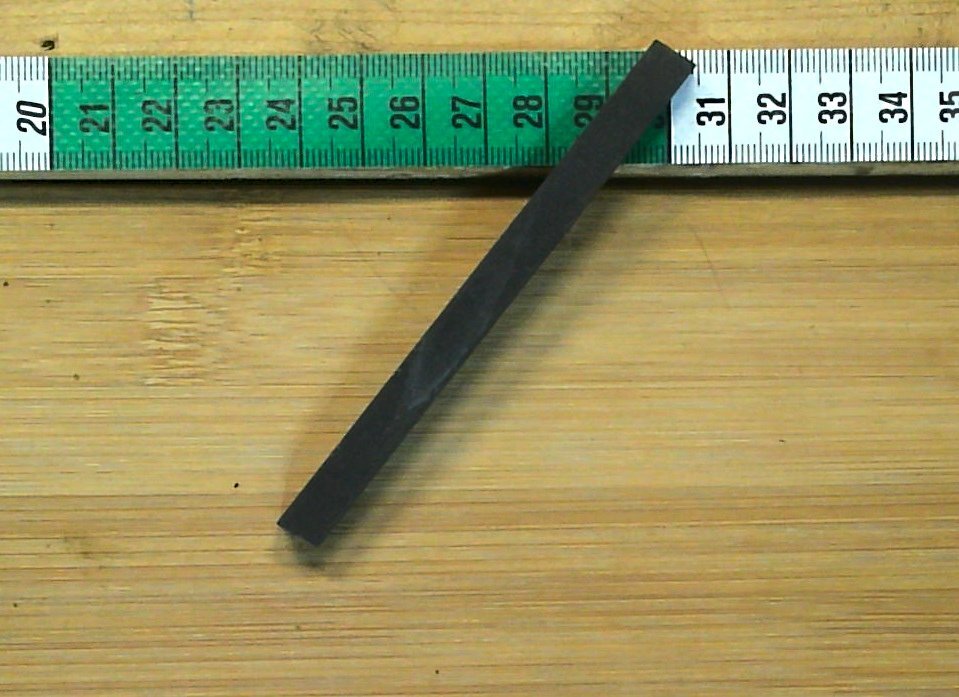 Vierkantstab gehärteter Stahl 7,5 x 7,5 mm 100 mm lang