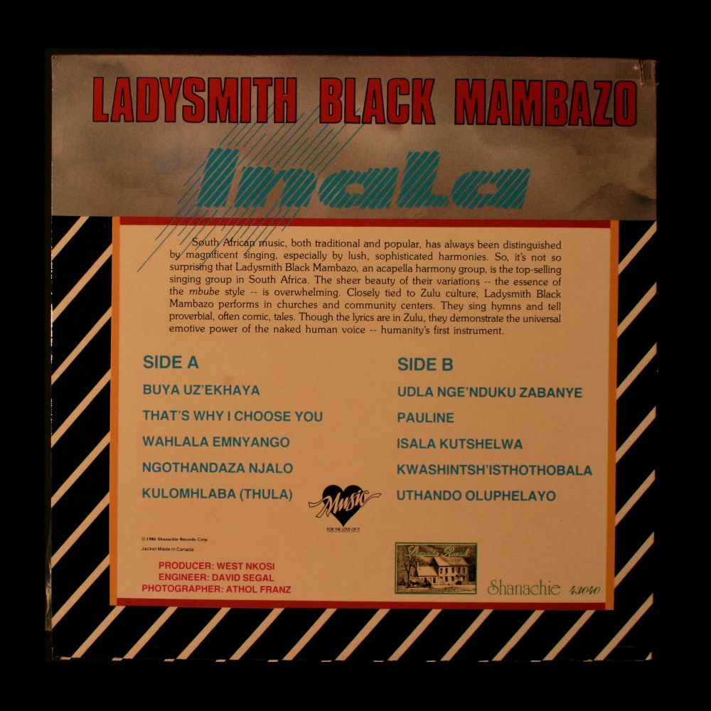 Ladysmith Black Mambazo - Inala - Vinyl