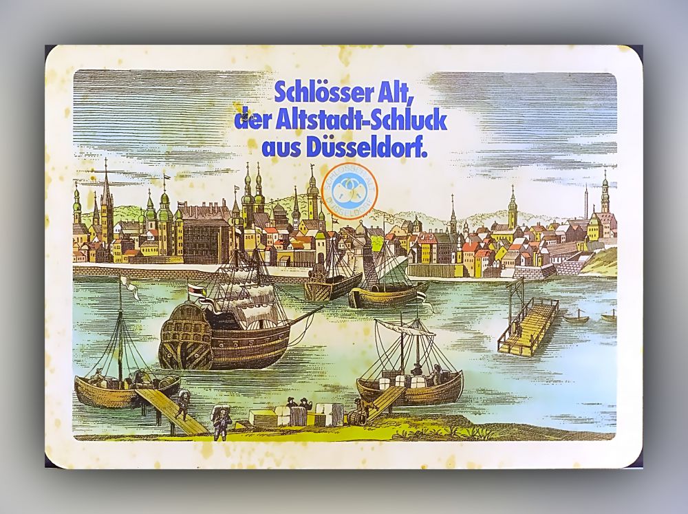 Bierdeckel Schlösser Alt - Grafik