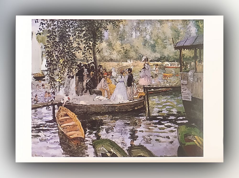 Pierre-Auguste Renoir - La Grenouillère (Der Badeplatz) - Postkarte