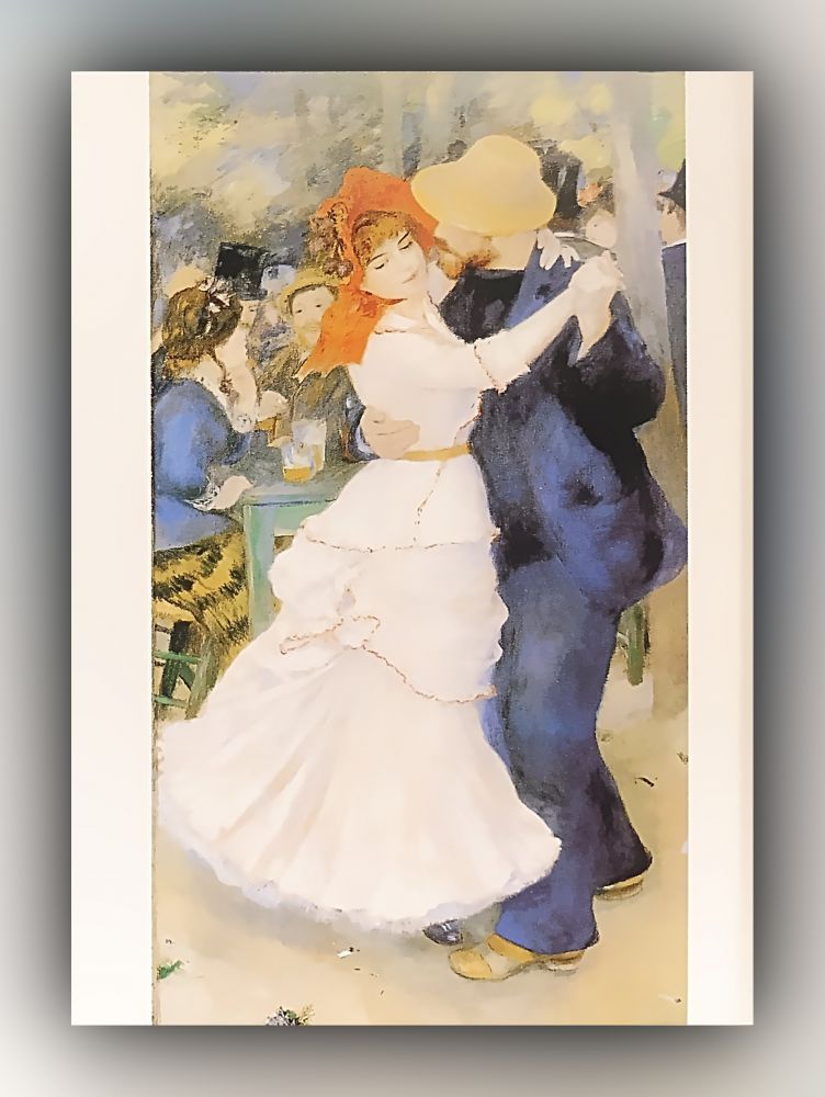 Pierre-Auguste Renoir - Tanz in Bougival (Suzanne Valdon und Paul Lhote) - Postkarte
