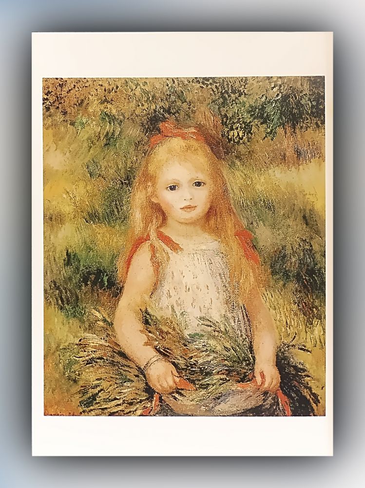 Pierre-Auguste Renoir - Die kleine Ährenleserin - Postkarte