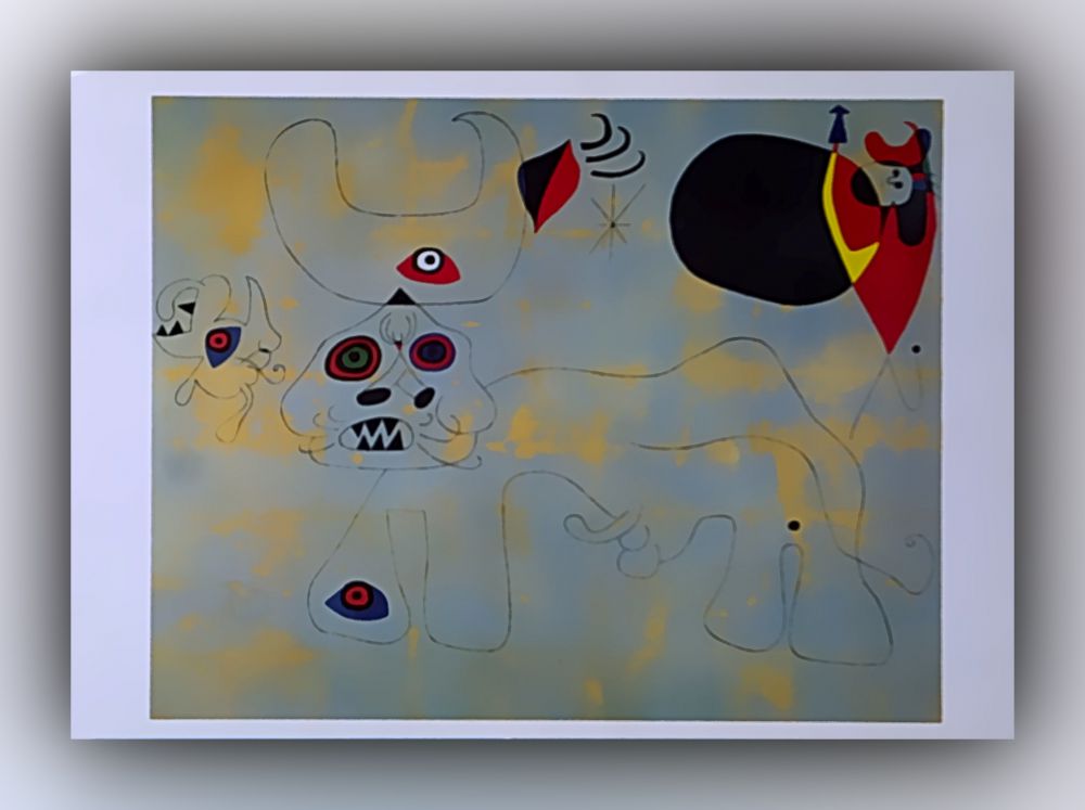 Joan Miró - Der Stierkampf - Postkarte