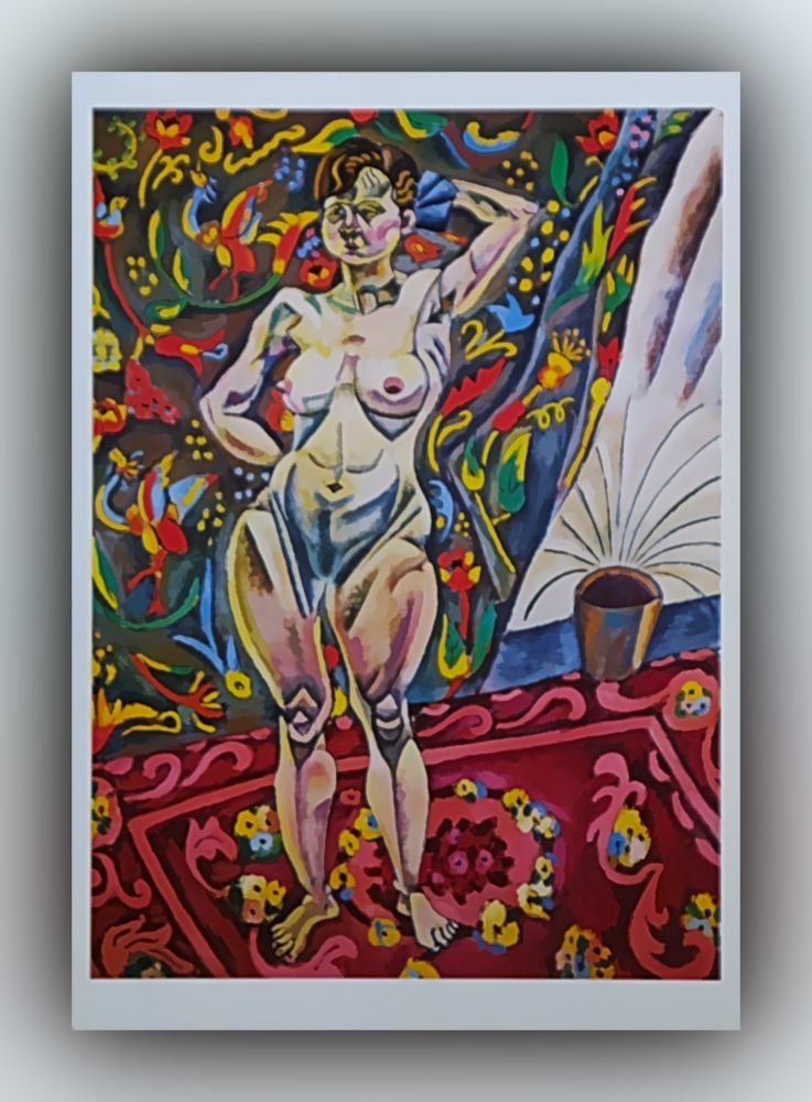 Joan Miró - Stehender Akt - Postkarte