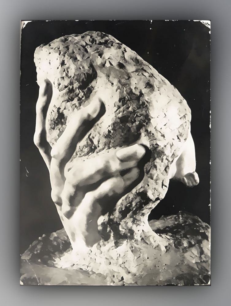 Auguste Rodin - La Main de Dieu, dos, 1886, marbre - Postkarte