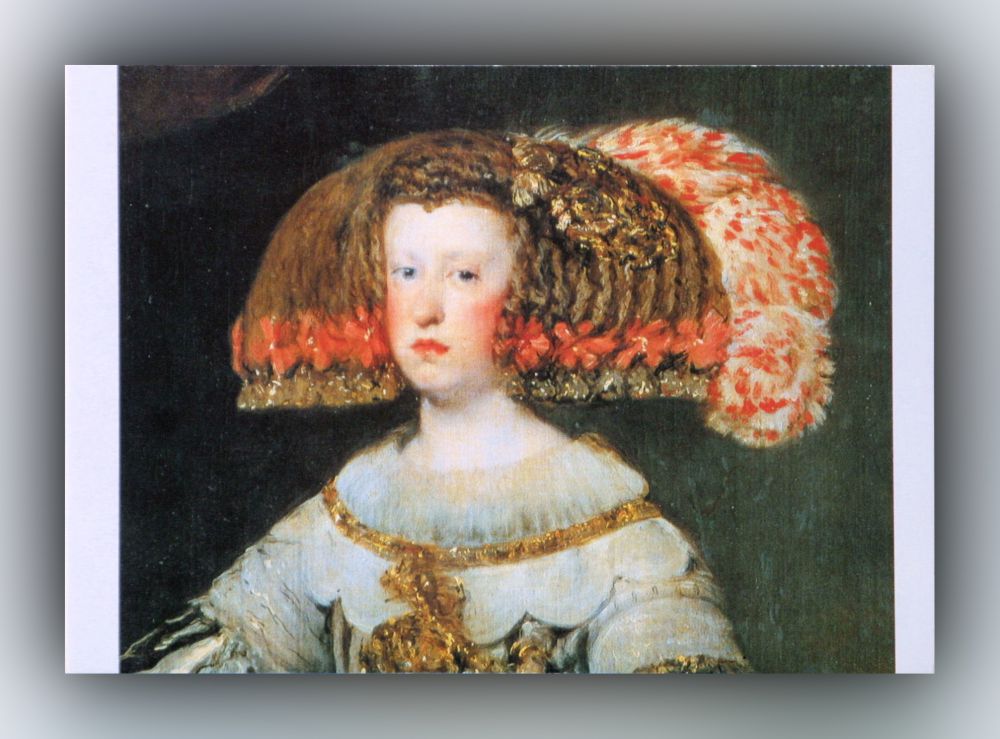Diego Velázquez - Königin Maria Anna (Detail) - Postkarte