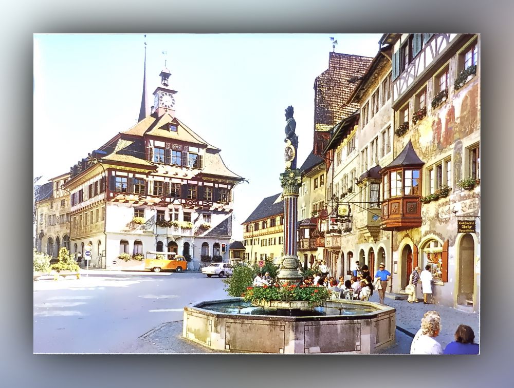 Stein am Rhein - Rathausplatz - Postkarte