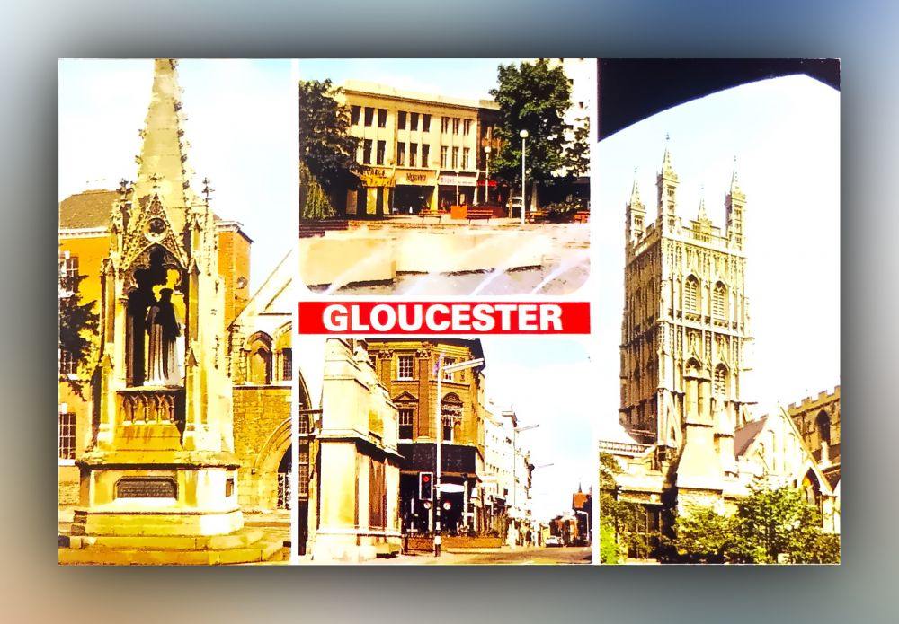 Gloucester Stadtansichten - Postkarte