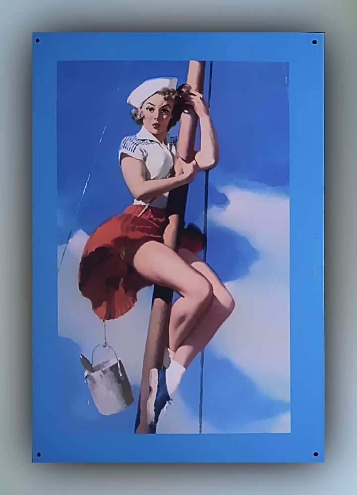 Gil Elvgren - Blechschild Pinup-Girl - Buch