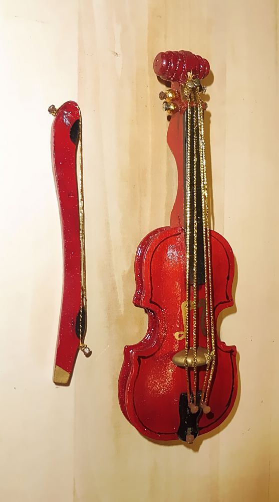 Deko-Cello mit Bogen