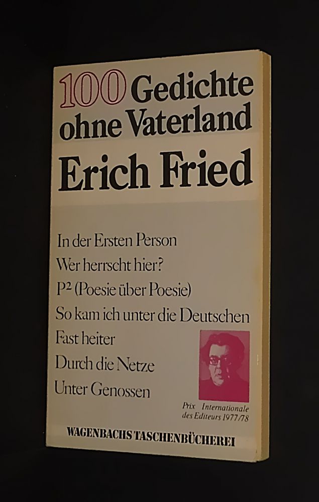Erich Fried - 100 Gedichte ohne Vaterland - Buch