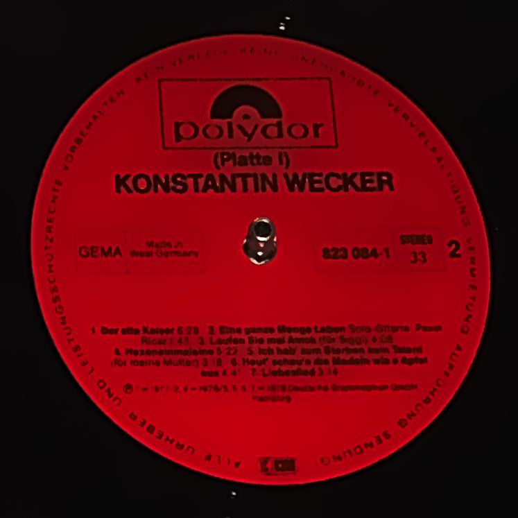 Konstantin Wecker - Konstantin Wecker - Vinyl