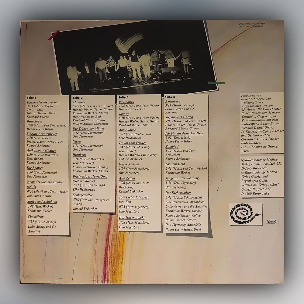 Various Artists - 1. Regenbogen 25. August 1985 - Vinyl