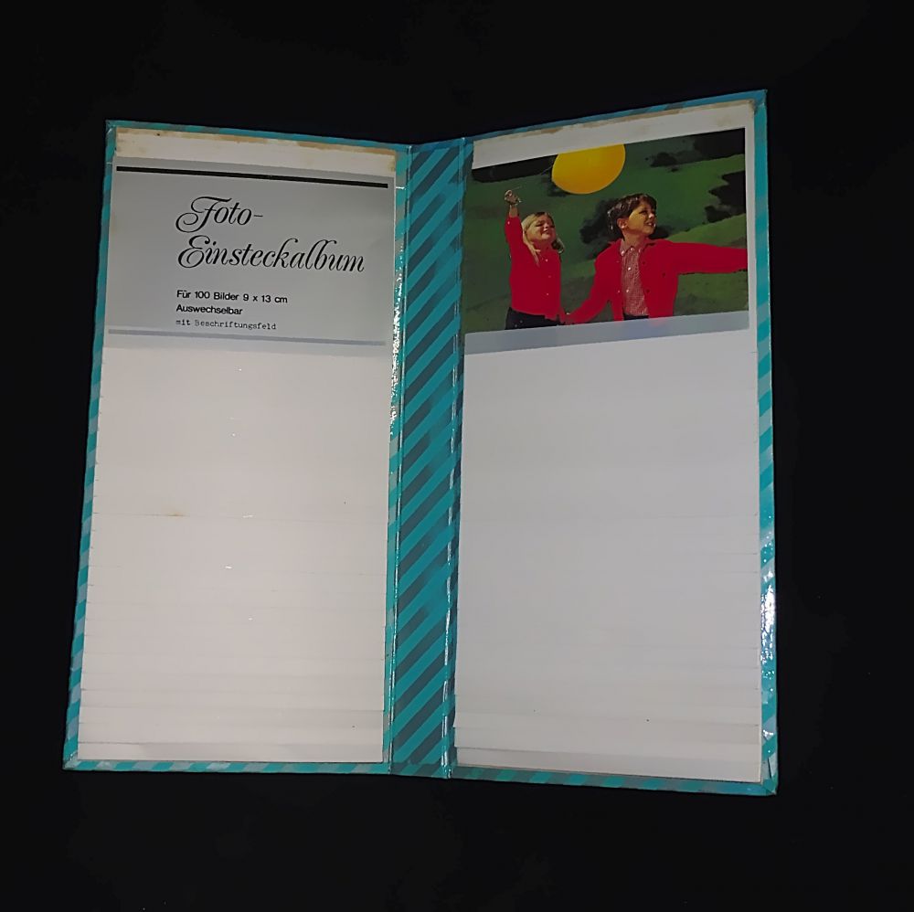 Einsteck-Fotoalbum für 100 Bilder 9 x 13 cm türkis