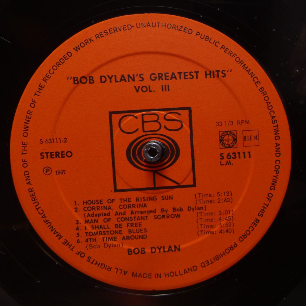 Bob Dylan - Bob Dylan's Greatest Hits Vol. III - Vinyl