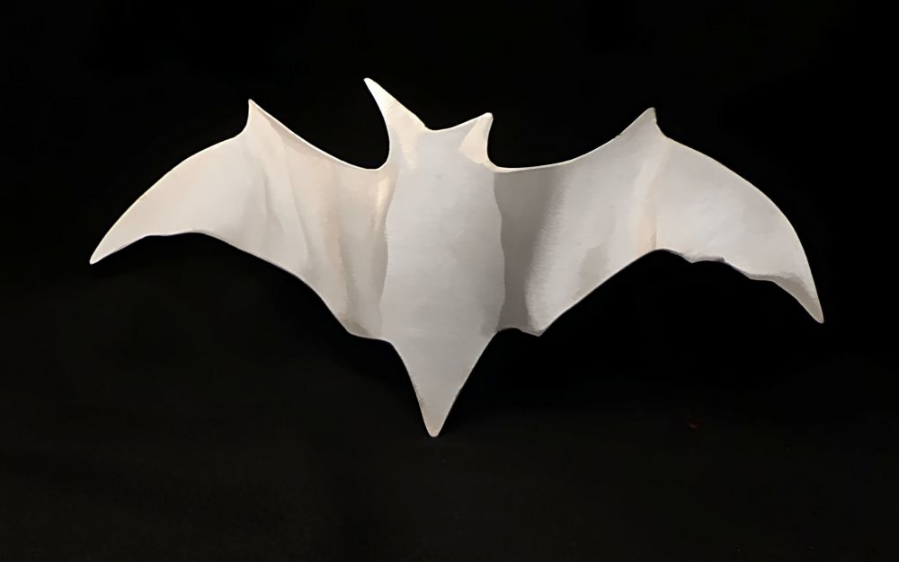 Edelstahl Fledermaus 21 x 11 cm