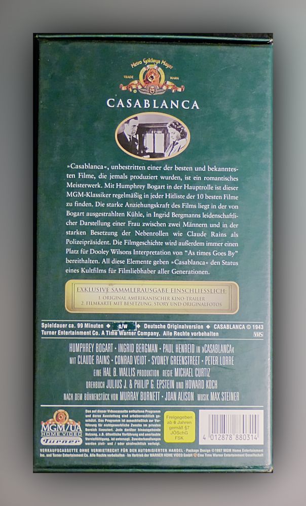 Michael Curtiz - Casablanca - VHS