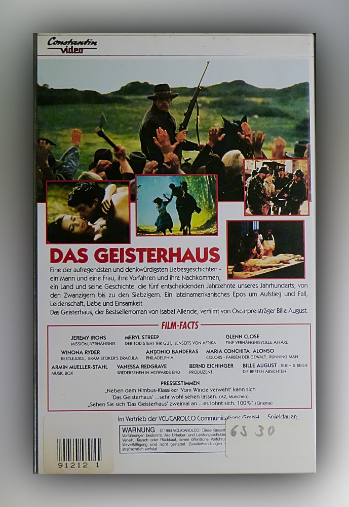 Bille August - Das Geisterhaus - VHS