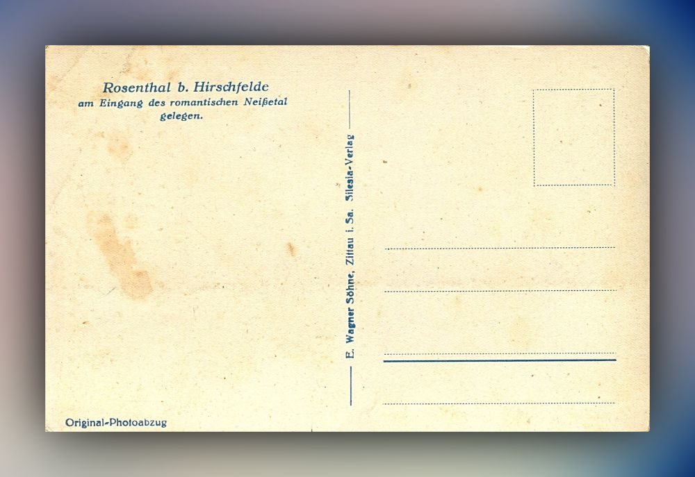 Rosenthal b. Hirschfelde (Neißetal) - Postkarte