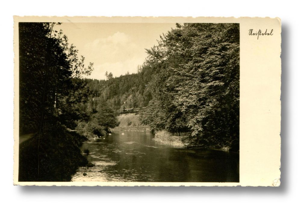 Das romantische Neißetal - An der Bahnlinie Zittau-Görlitz - Postkarte