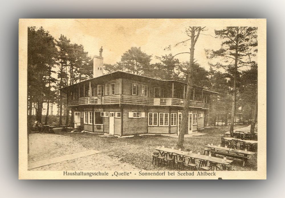 Haushaltungsschule »Quelle« - Sonnendorf bei Seebad Ahlbeck - Postkarte