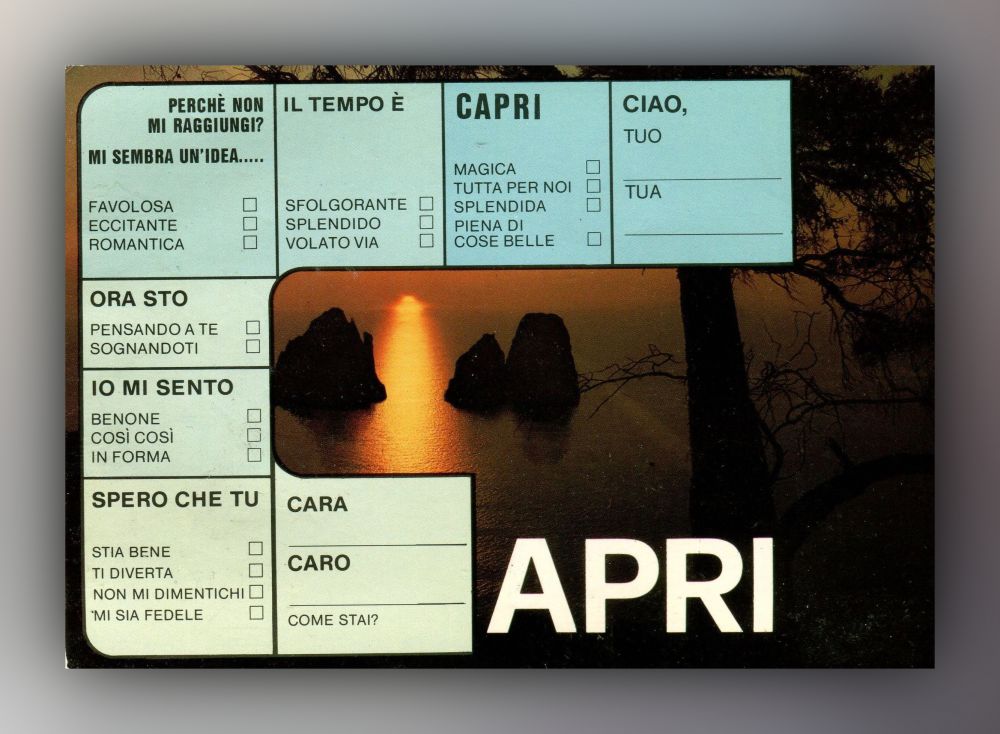 Capri - I faraglioni / Hohe Klippen - Postkarte