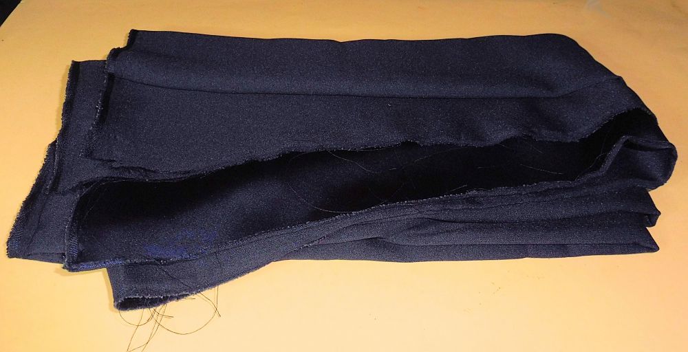 Kleiderstoff dunkelblau 115x125 cm