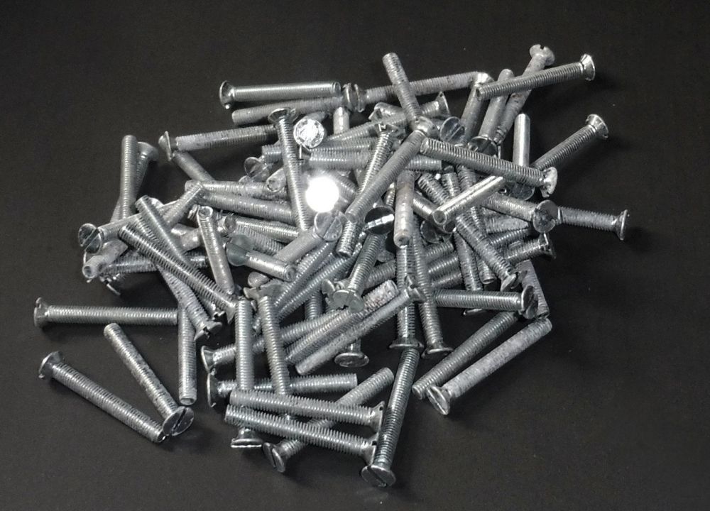 100 Senkkopfschrauben mit Schlitz M 5 x 40 mm DIN 863 verzinkt