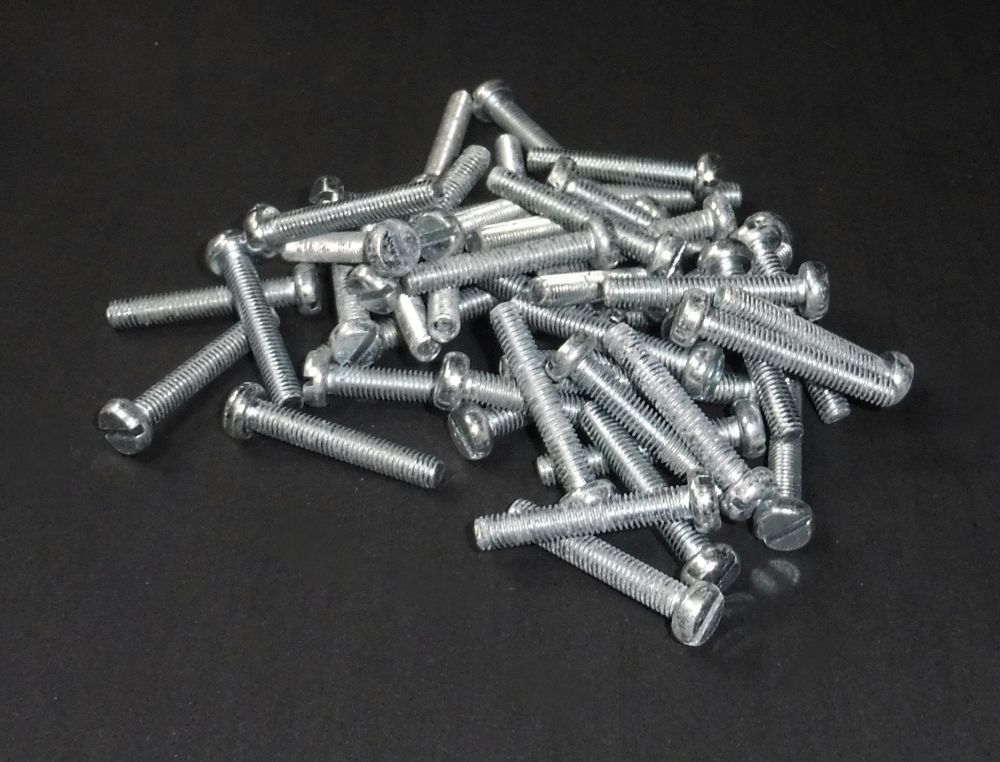 50 Zylinderkopfschrauben mit Schlitz M 5 x 30 mm DIN 84 verzinkt