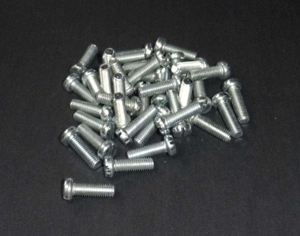 40 Zylinderkopfschrauben mit Schlitz M 5 x 16 mm DiN 84 verzinkt