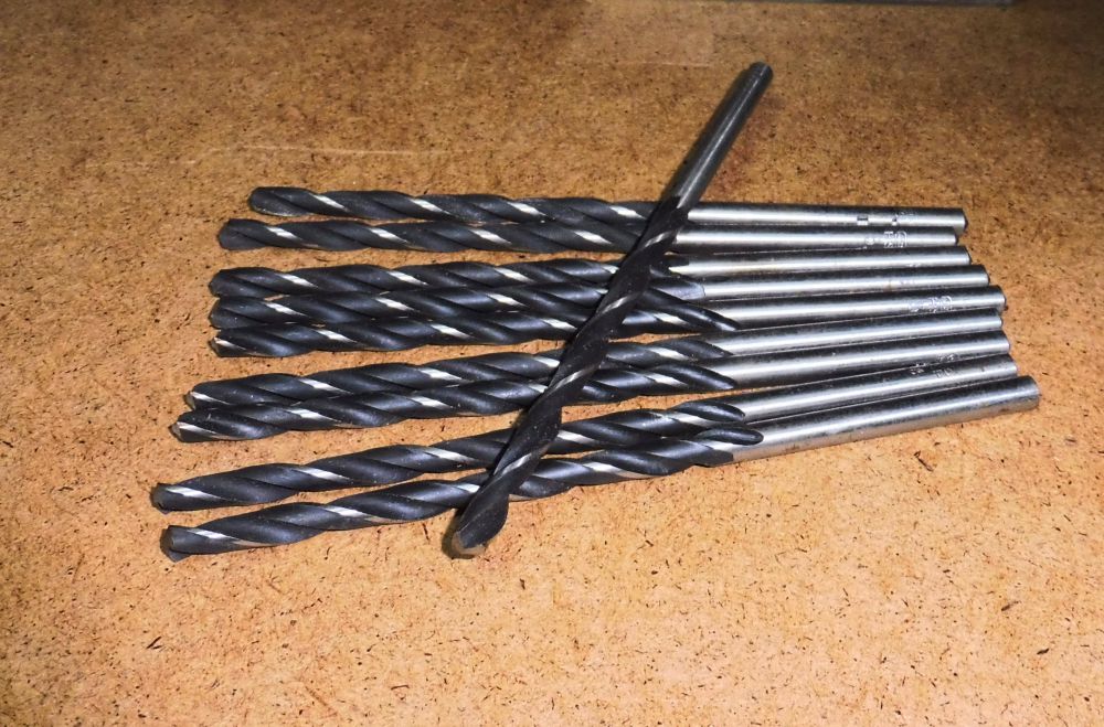 10 Spiralbohrer Ø 5,8 mm HSSP Jomex DIN 340 140 mm lang