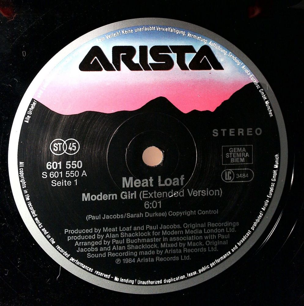 Meat Loaf - Modern Girl - Nur Platte, kein Cover - Vinyl