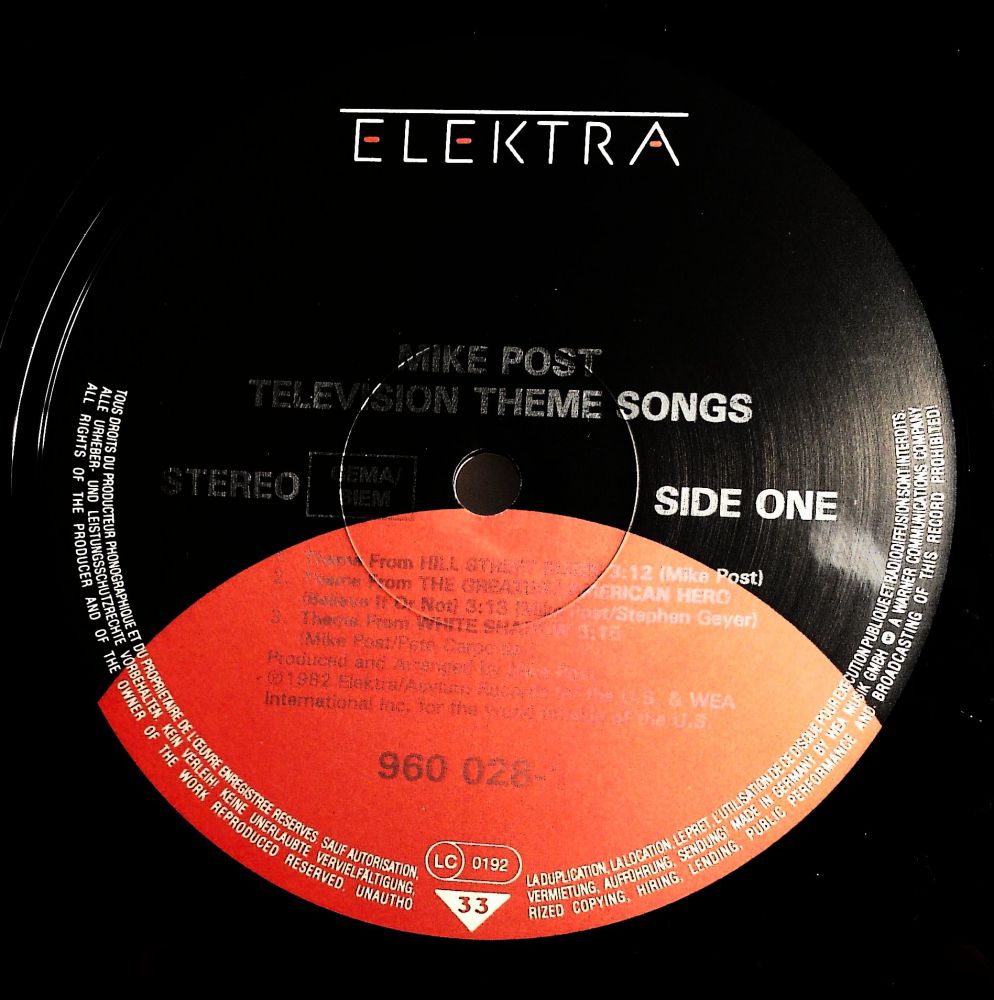 Mike Post Television Theme Songs Vinyl [92486] 9,20 € Harrys
