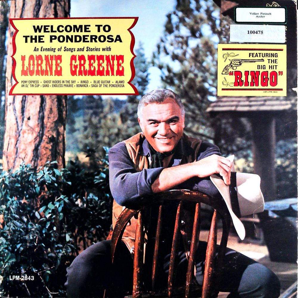 Lorne Greene - Welcome To the Ponderosa - Vinyl