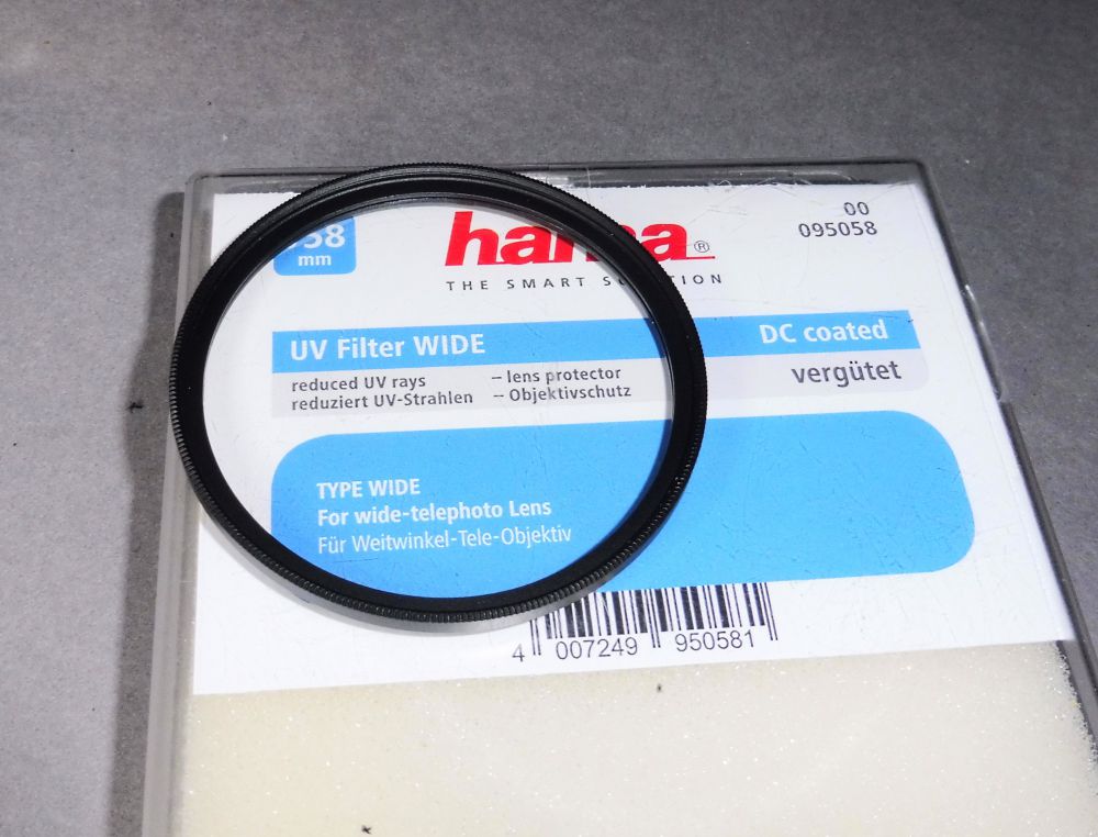 UV- Filter wide lens protector Gewinde 58 mm Hama