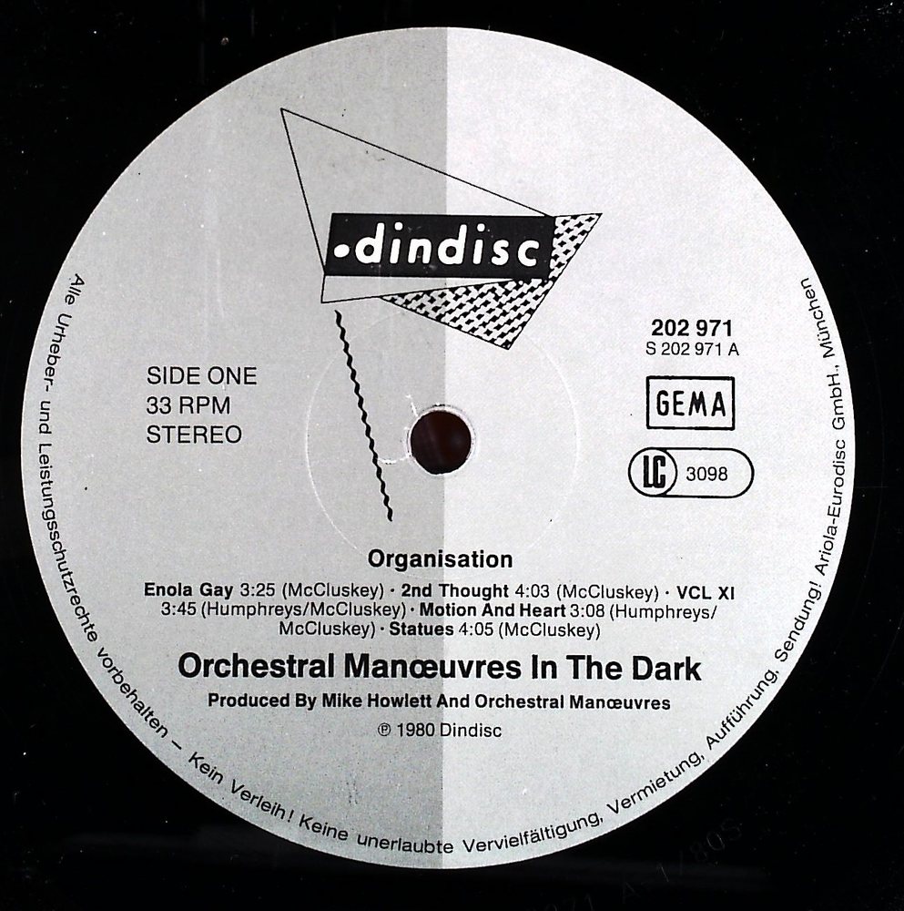 Orchestral Manoeuvres in the Dark - Organisation - Vinyl