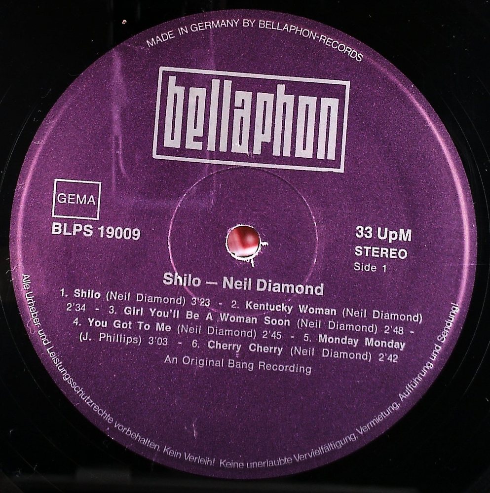 Neil Diamond - Shilo - Vinyl