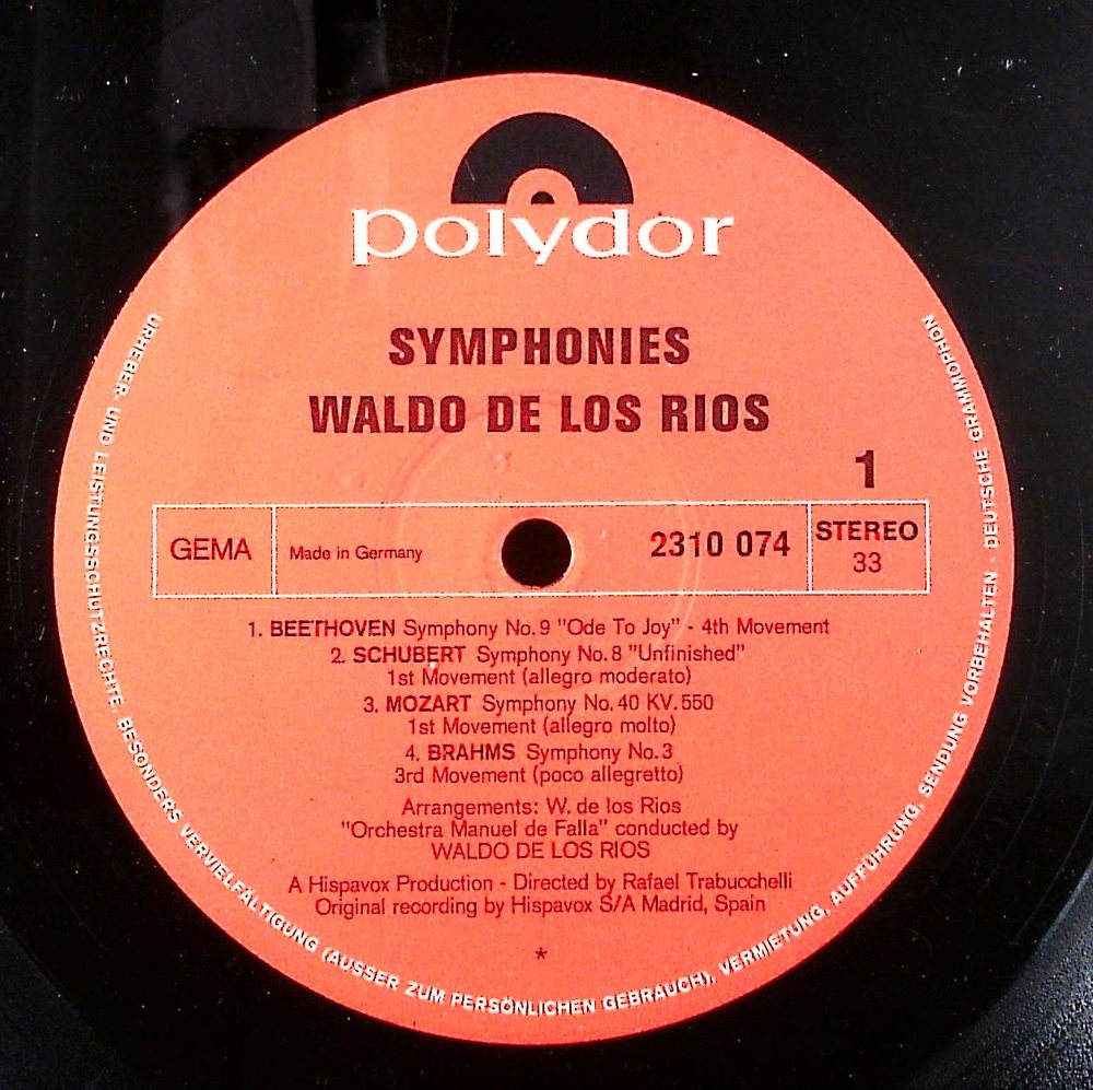 Waldo De Los Rios - Symphonies - Vinyl