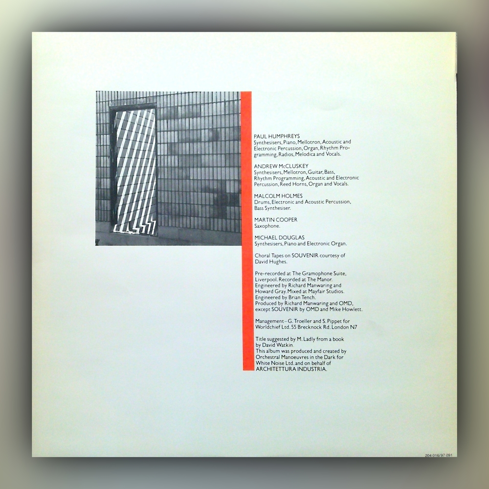 Orchestral Manoeuvres in the Dark - Architecture And Morality - Vinyl