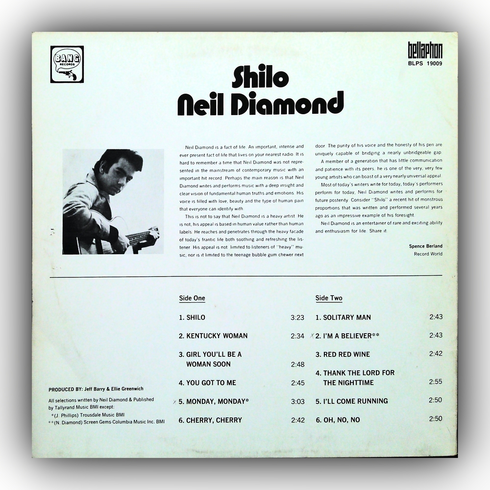 Neil Diamond - Shilo - Vinyl